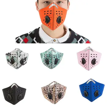 

Fashion Cycling Face Masks Outdoor Windproof Anti-fog Haze Mouth-Muffle with Filter Mask Bicycle Cycling Ski Face Protection Hot
