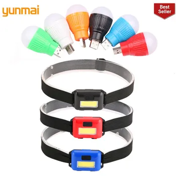 

2019 Mini Usb COB LED Flashlight 6 Colours NEW Q5 Aluminum Work Light 800LM Waterproof Lanterna 3 Modes Portable LED Torch Lamp
