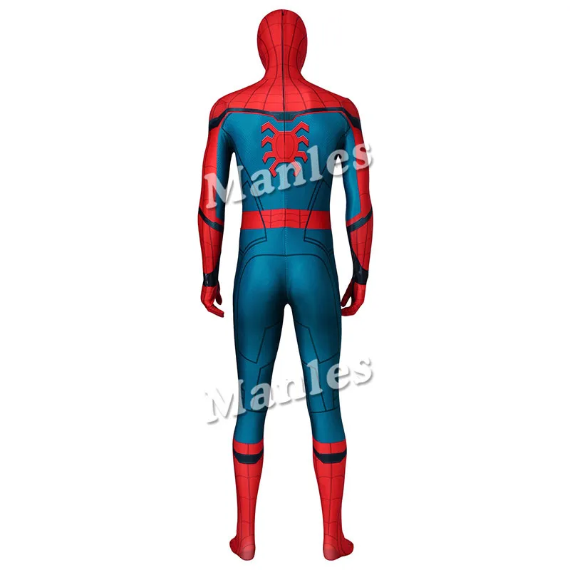 Spider-Man Homecoming Costume for Peter Parker Cosplay: Captain America Civil War Zentai Jumpsuit with Mask for Halloween Outfit image 2