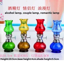 Ретро стеклянная керосиновая лампа, романтическая парная лампа, лампа для кемпинга, палаток, винтажный фонарь, спиртовые лампы, настольные лампы, ремесла, подарки