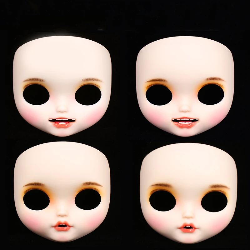 

Fortune Day new matte face for blyth doll smile face open mouth with teeth tongue Customized face high quality toy gift.