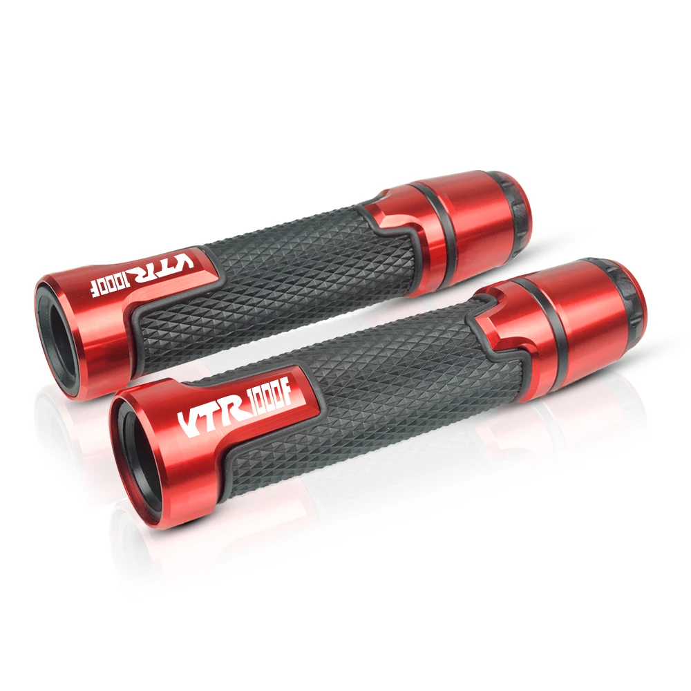 

For Honda VTR1000F 1998-2019 Motorcycle Aluminum plastic Handlebar 22MM Handle bar Grip Hand Cap Moto Racing Grips CAFE RACER