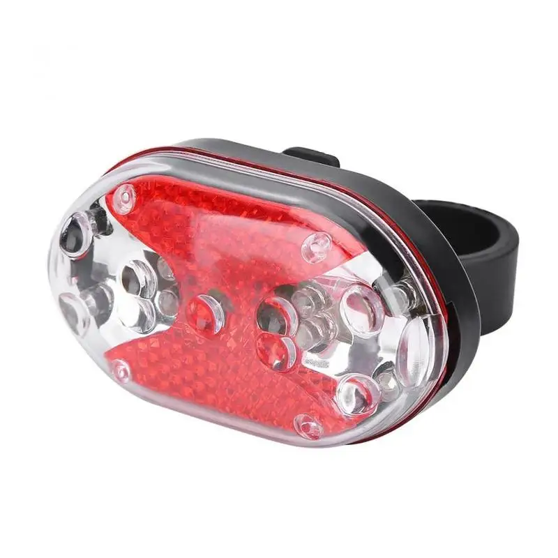 Велосипедный задний светильник, водонепроницаемый задний светильник для верховой езды, 9 светодиодов, головной светильник для горного велосипеда, велосипедный светильник, задний фонарь, велосипедный светильник - Цвет: Красный