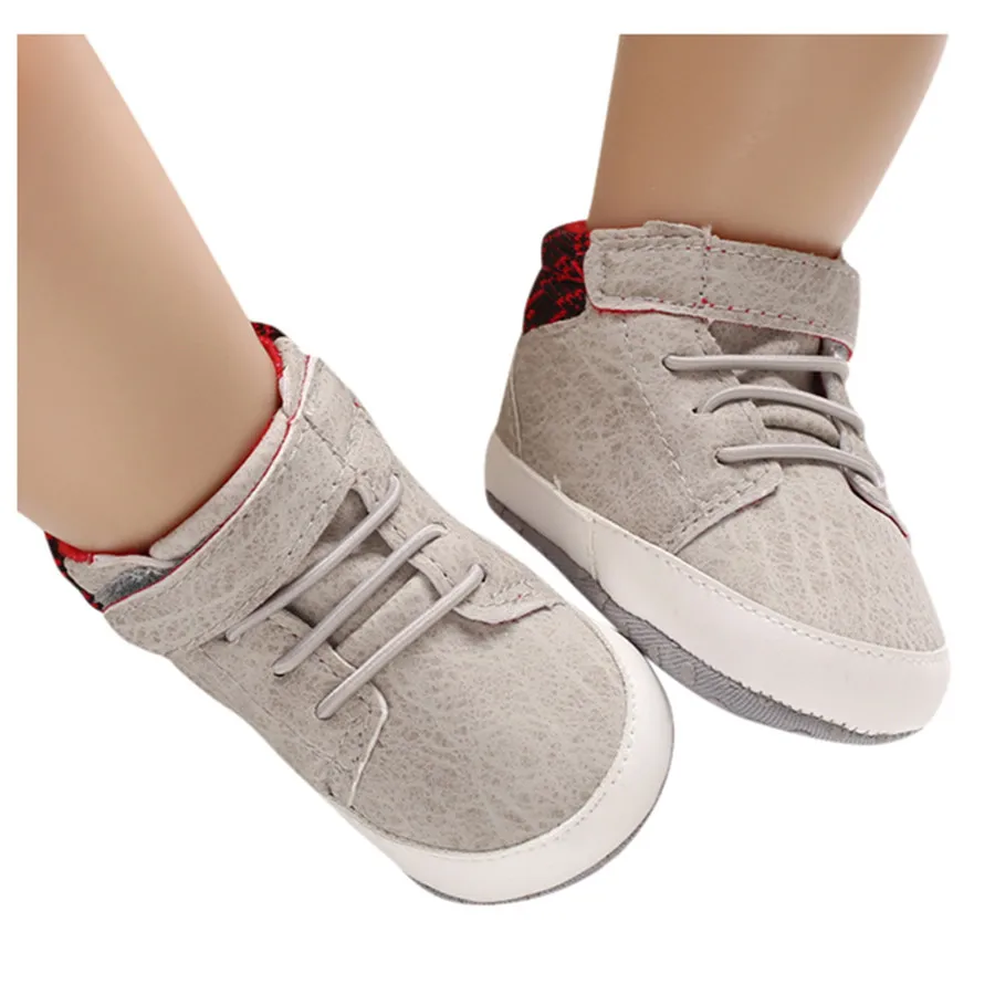 Baby shoes girls rubber sole canvas high-top baby shoes boys non-slip kids sneakers boys and girls tennis sports shoes 30A15 (1)