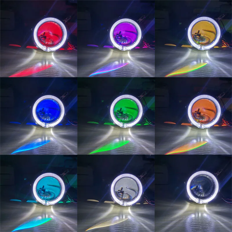 3 0 дюймов светодиодный ходовые огни Ангельские глазки HID линзы проектора Bi xenon