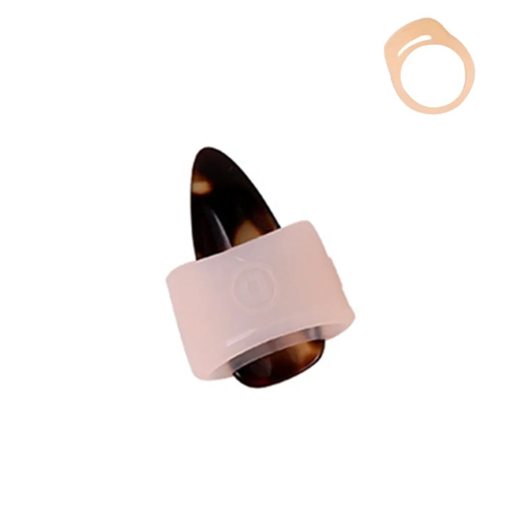 

Adult Playing Chinese Zither Ring Protection Nail Cover Elastic Portable Manicure Silicone Children Accessories Guzheng Practice