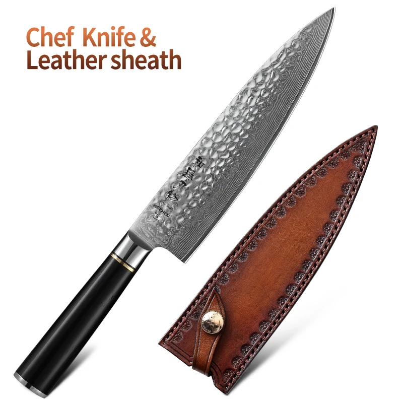 with Leather sheath