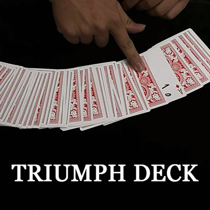 

Triumph Deck Empire Keeper Magic Tricks Props Professional Magician Poker Street Close up Gimmick Easy To Do Mentalism