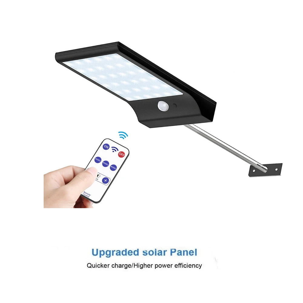 

LED Waterproof PIR Motion Sensor Wall Lamp 4 Mode Solar Light For Outdoor metal Pole Garden Wall Waterproof Lighting spot flood