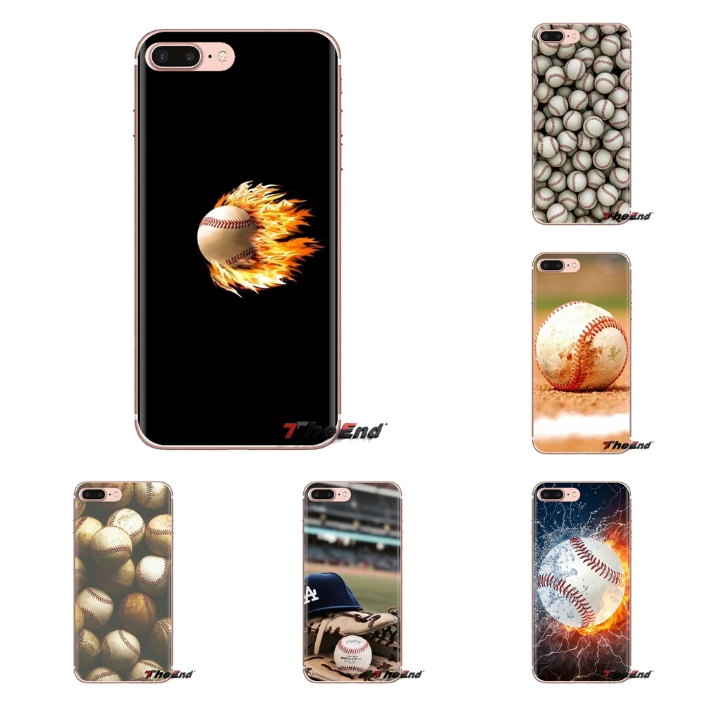 Baseball Soft Transparent Cases Covers For iPod Touch Apple iPhone 4 4S 5 5S SE 5C 6 6S 7 8 X XR XS Plus MAX |