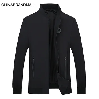 

Autumn Men Plus Fat Plus Size Baseball Collar Coat Male Fat Man Business Leisure Jacket Shirt