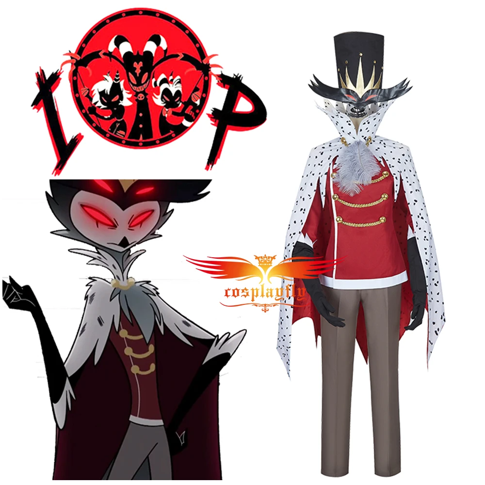 Anime Helluva Boss Stolas Cosplay Costume for Adult Men Uniform Top