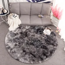 Motley плюшевые круглые ковры для гостиной мягкий Противоскользящий лохматый ковер домашний декор Пушистый Ковер Спальня компьютерный коврик на стул и на пол