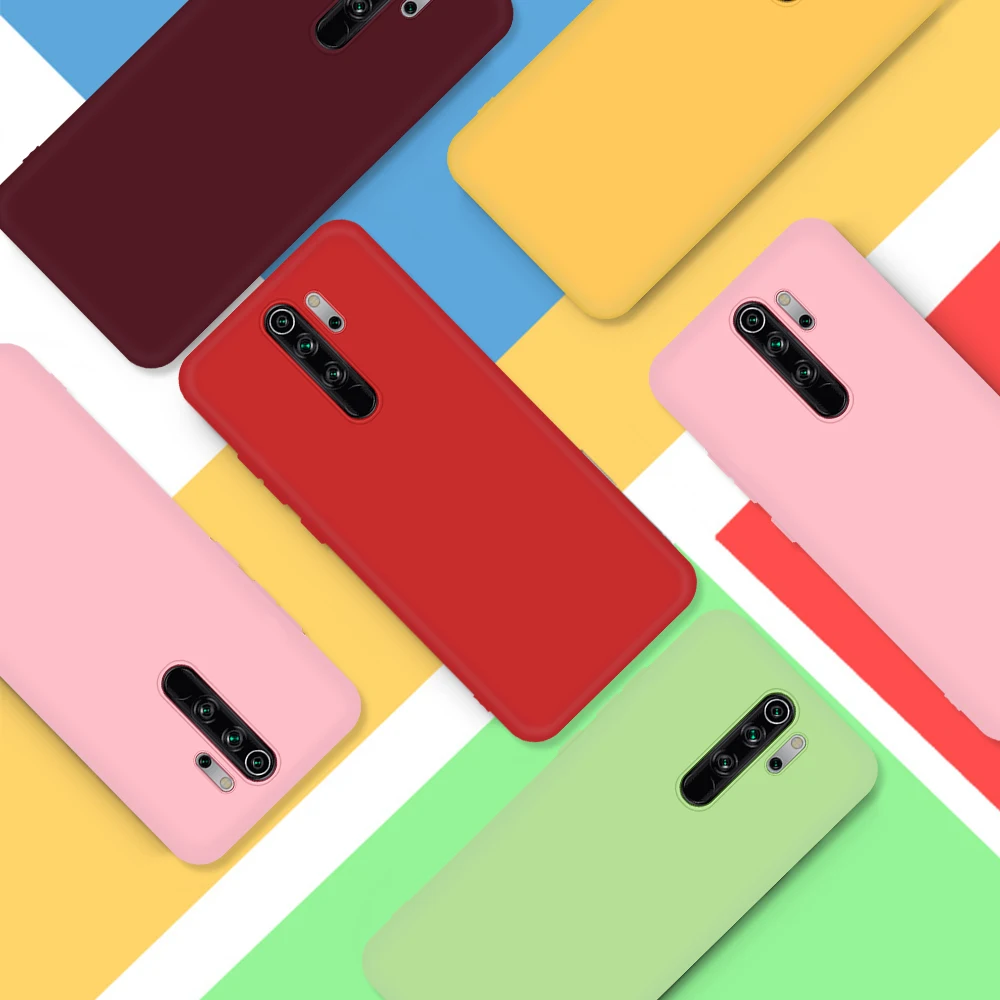 Силиконовый чехол из ТПУ для Xiaomi Redmi 7 Note 8 Pro K20 однотонный защитный Mi9 SE CC9 MiA3 Lite Mi9t |