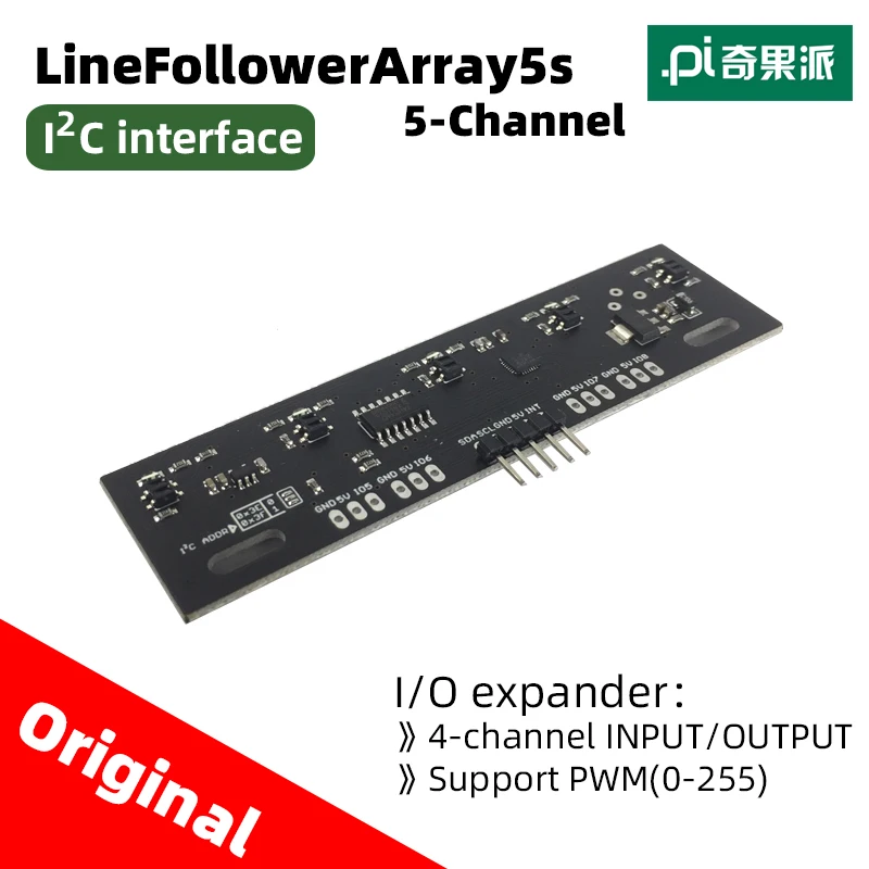 Matriz de seguidor de línea con interfaz I2C SX1509, expansor GPIO de 4 canales, Biblioteca Arduino