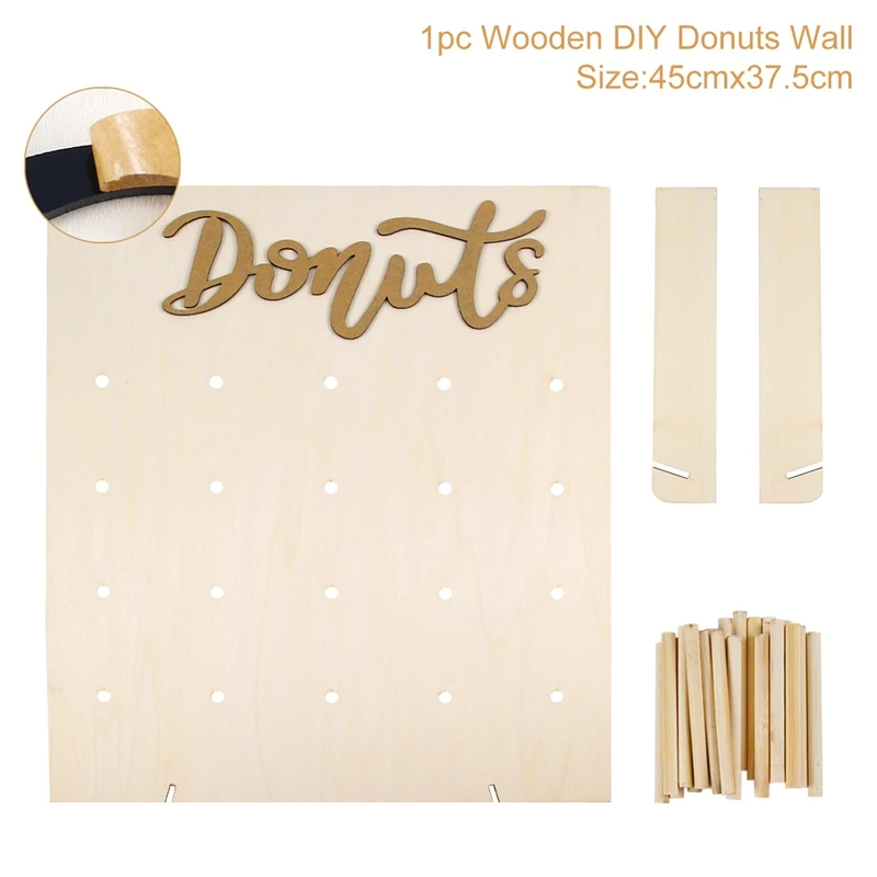  Huiran New Arrive Donuts Wall Stand Cake Stand Set Wedding Party Table Candy Bar Table Decorating T