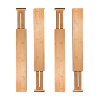 

4pcs Office Drawer Dividers Home Multipurpose Partition Board Free Separation Kitchen Storage DIY Adjustable Retractable Stretch