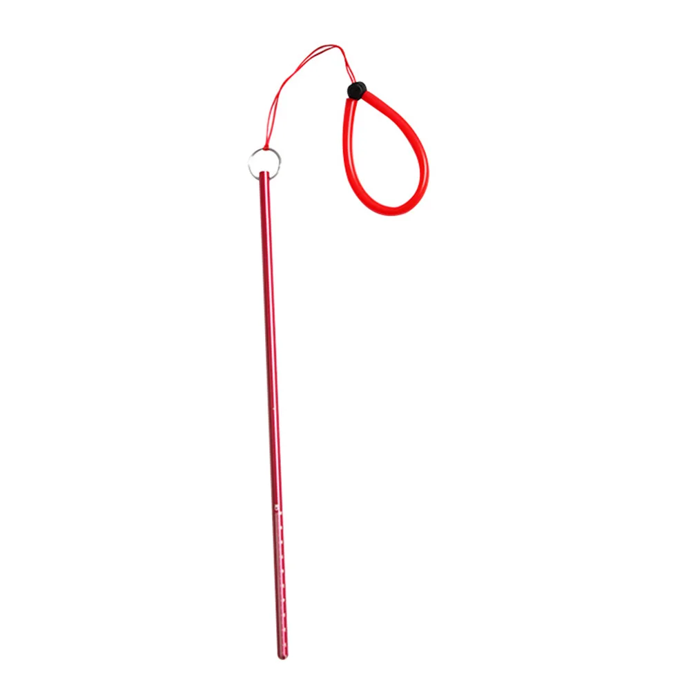 Красный Diving Pointer Aluminium Alloy Lobster Stick Underwater Scuba Rod with Lanyard FDX99 - Цвет: Красный