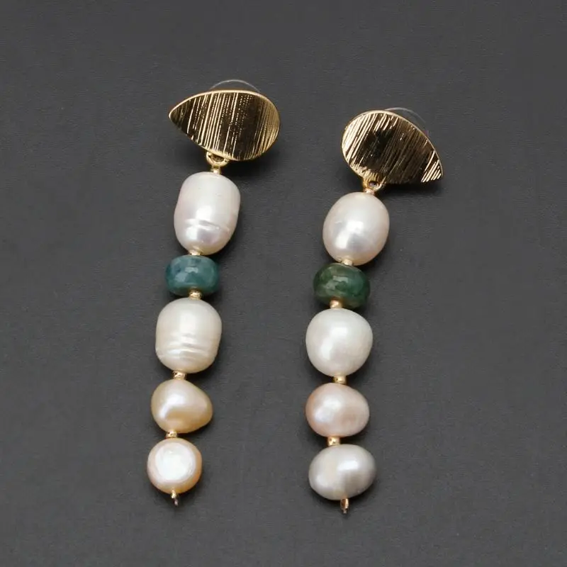 

Natural Freshwater Cultured Pearl Elegance Drop Earrings Women Fashion Jewelry Y4QB