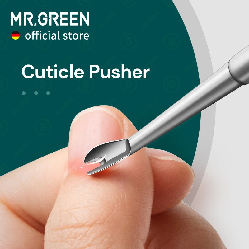 MR.GREEN Cuticle Remover Dead Skin Pusher Surgical Grade Stainless ...