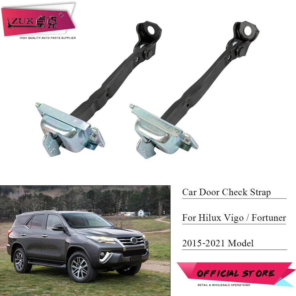 ZUKFrontRearCarDoorCheckerStopperForTOYOTAHILUXVIGOFORTUNER