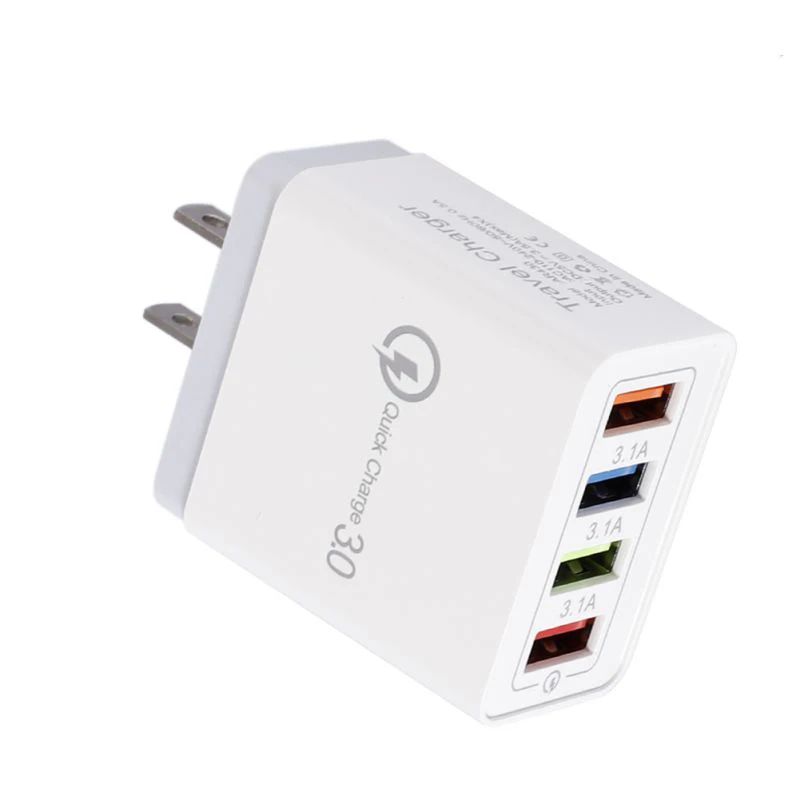 Новинка 2020 быстрое зарядное устройство QC3.0 с 4 портами USB портом быстрой зарядки