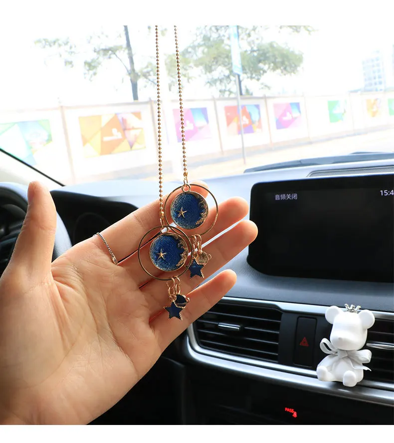 車のペンダント自動バックミラー飾りシンプルな文学装飾車室内装飾のための車のアクセサリー Ornaments Aliexpress