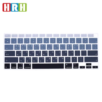 

HRH Korean Language Silicone Keyboard Skin Cover Protector for MacBook Newest Air 13 Touch ID A2179 (2020 Release)US Version