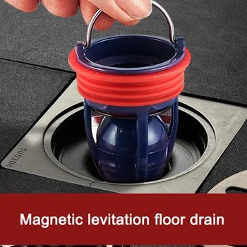 

Magnetic Levitation Floor Drain Deodorant Tool Bathroom Drain Water Pipe Inner Cores Smart Cleaning Tools SNO88