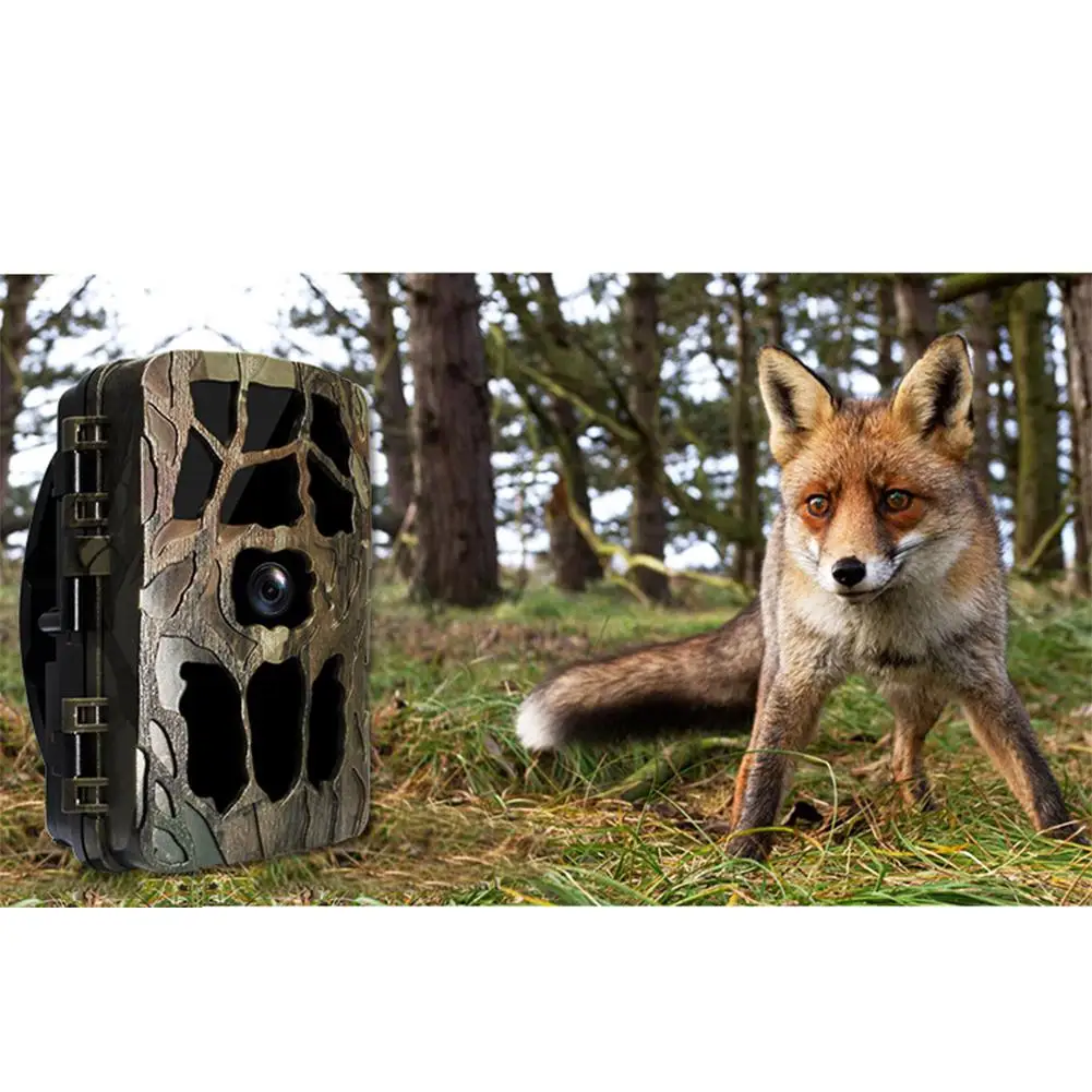 

LED Night Vision Infrared Hunting Trail Camera On For Outdoor Hunting Camera HD 4K 105 Degree Angle Wild Camera Waterproof