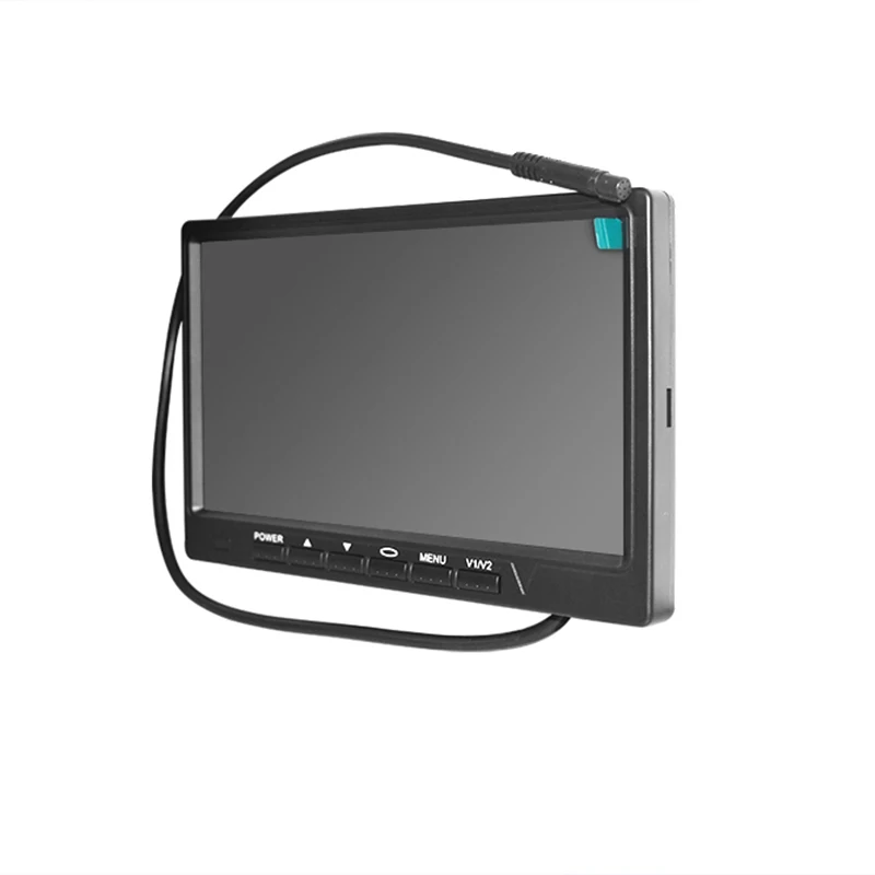 7 дюймов Tft Lcd монитор Hd Цвет автомобильный монитор заднего вида 2 канала видео Вход Авто Запчасти