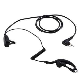 

G Shape Earpiece Headset Earphone With Lapel PTT and Speaker Mic Microphone for 2 Pin Motorola Two Way Radio