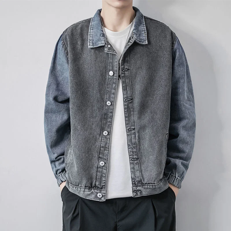 Men Denim Jacket Long Sleeve Coat Spring And Autumn Tidal Current College Streetwear Sport Youth Pop The Price Of Recommend New |
