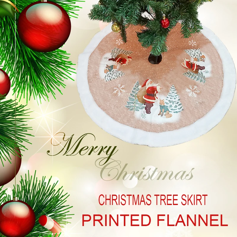 

Christmas Tree Stand Christmas Tree Dress Printing Christmas Tree Skirt Market Floor Mat Party Decor Beautiful Hotel