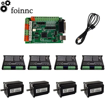 

cnc kit mach3 4-axis usbcnc motion controller DM556 stepper motor driver 57J1876-447 Nema 23/57 stepper motor 2.0nm