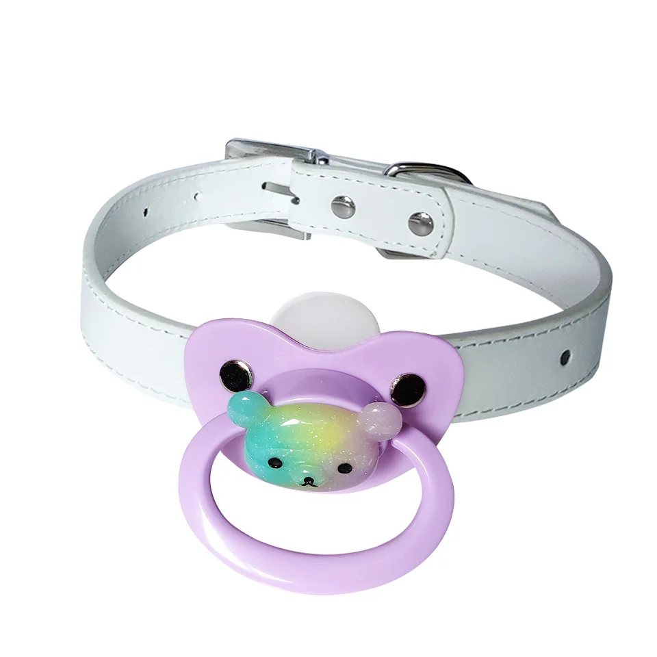 DDLG Gag соска взрослый размер пояс ошейник ABDL детские силиконовые соски плюс