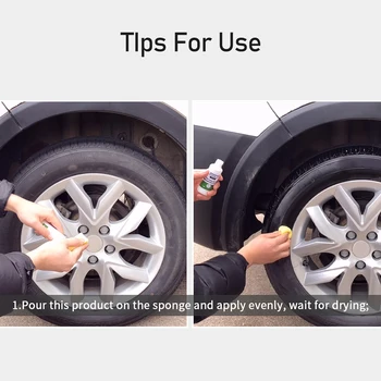 

1 Bottle Tire Coating HGKJ-12 Car Care Polishing Waxing 20ml/50ml Blackening