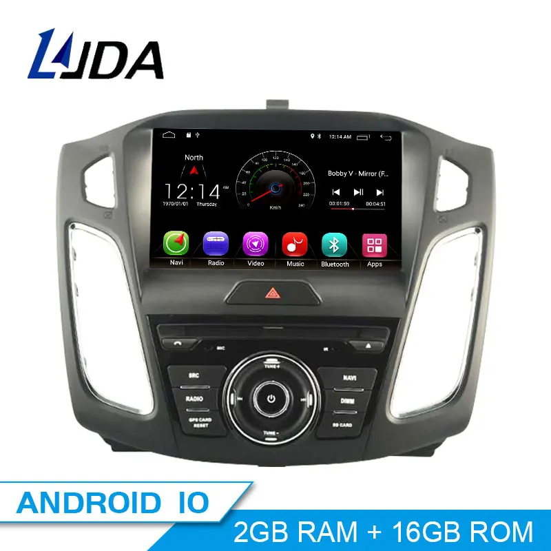 Автомобильный DVD-плеер DSP Carplay Android 10 для FORD FOCUS 2015 2016 2017 2018 GPS-навигация 1 Din