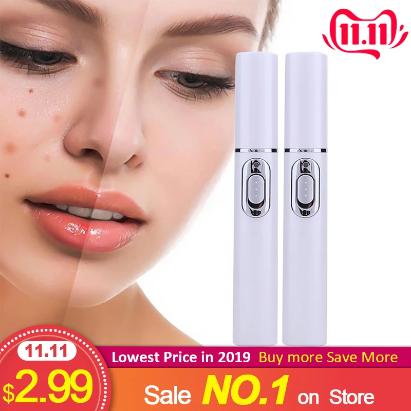 

Acne Laser Pen Wrinkle Removal Machine Durable Soft Scar Remover Device Blue Light Therapy Pen Massage Beauty Apparatus Portable