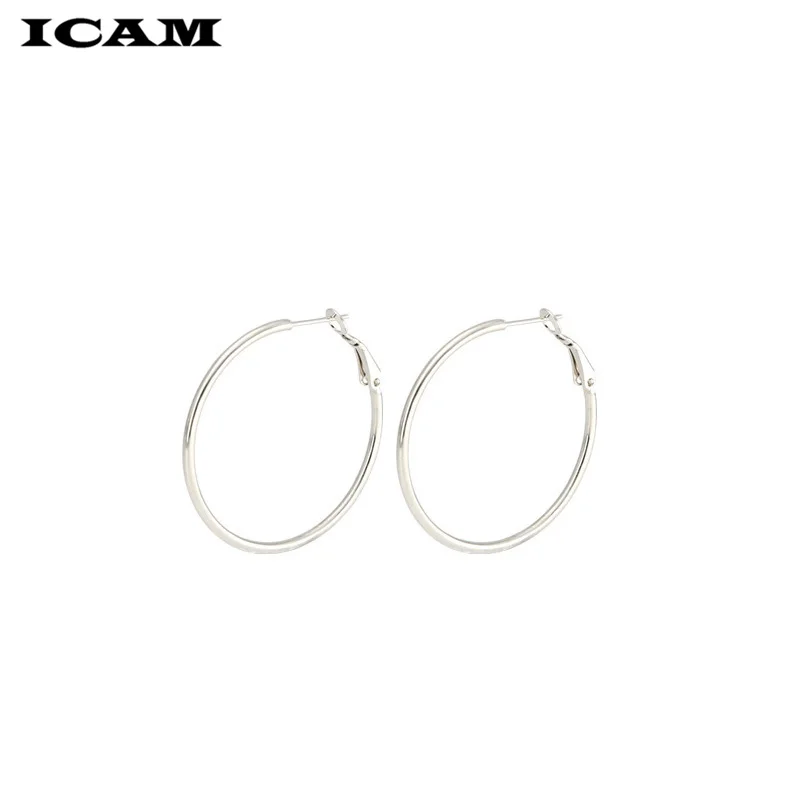 ICAM винтажные модные золотой обруч серьги для женщин богемные эффектные геометрические круглые креольские серьги ювелирные изделия для пирсинга