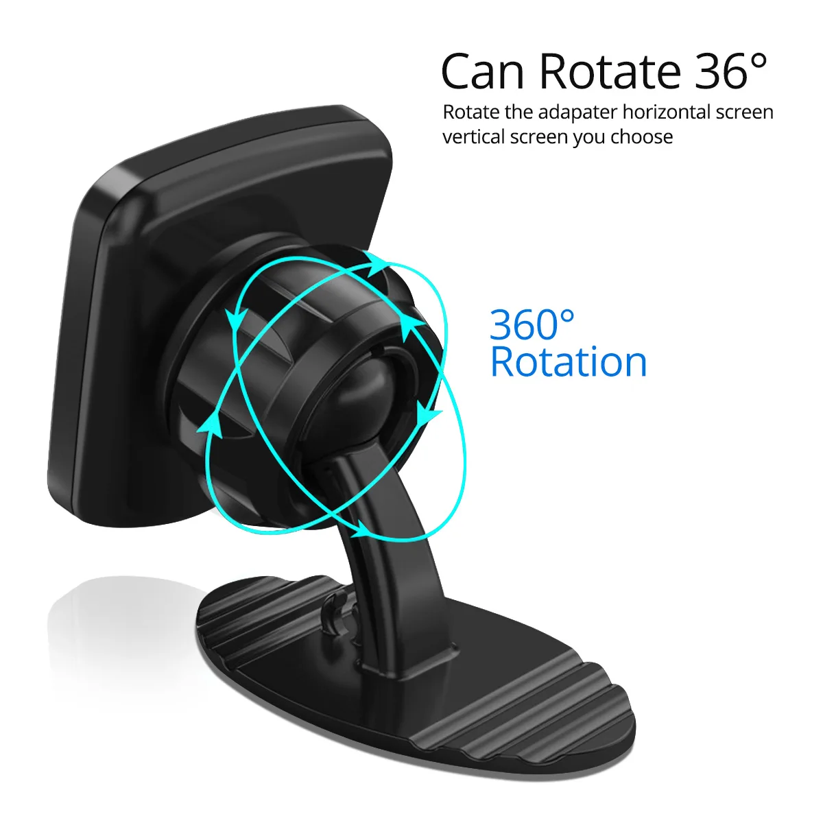 FONKEN Магнитная Автомобильная Подставка для телефона 360 Вращение изогнутый Автомобильный кронштейн с кабелем Органайзер приборная панель Держатель для мобильного телефона магнит