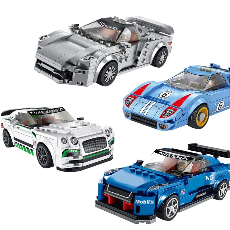 Городская модель серия машин сделай сам строительные блоки для детей rcing Car God of War