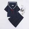 Large-Size S-5XL 8 Sizes Japanese JK Uniforms School Dresses For Girls Navy Blue Sailor Suit Jacket Middle School Uniforms Suits 5
