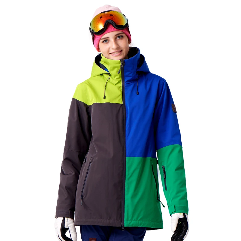 Chaqueta de esquí con capucha para mujer, ropa profesional de alta calidad, para exteriores, N7420N|Chaquetas de snowboard| - AliExpress