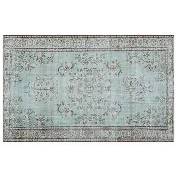 

Handmade Blue Vintage Overdyed Turkish Area Rug 175x288 Cm-5'9''X9'5''