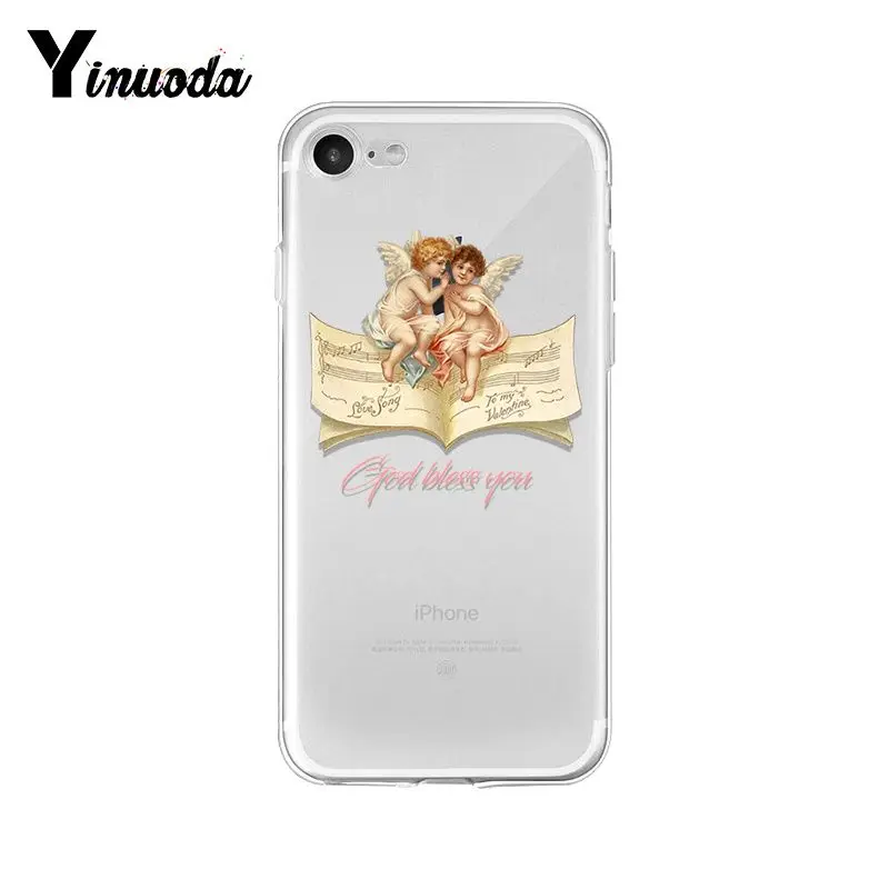 Yinuoda Renaissance angels мягкая резина, термопластичный полиуретан чехол для телефона iPhone X XS MAX 6 6s 7 7plus 8 8Plus 5 5S SE XR 10 11 pro max