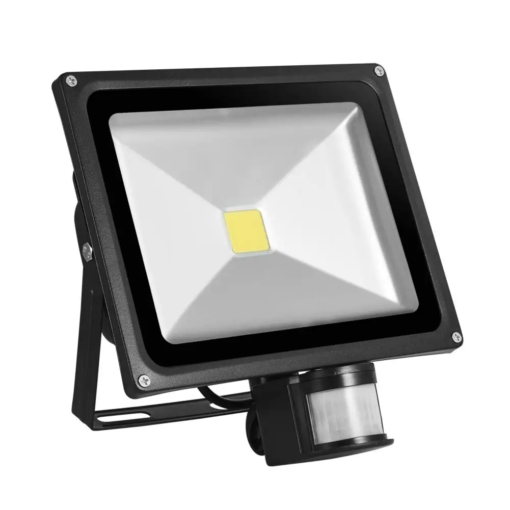 

50W Sensor LED Flood Light 3500LM Outdoor Floodlight IP65 Night Lighting AC 85-265V Induction Floodlight Garden Park Lights
