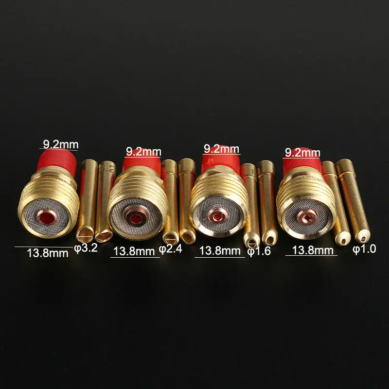 

41PCS TIG Welding Torch Stubby Gas Lens #10 Pyrex Glass Cup Kit For WP- 17/18/26