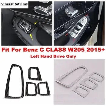 

Inner Door Armrest Window Lift Button Control Panel Cover Trim For Mercedes-Benz C CLASS W205 C200 C260 2015 - 2020 Accessories