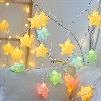 

10/20 LED Fairy Crack Star String Lights 1.5m 3m Led Garland Lights Christmas Lantern Outdoor Indoor Garden Wedding Decoration